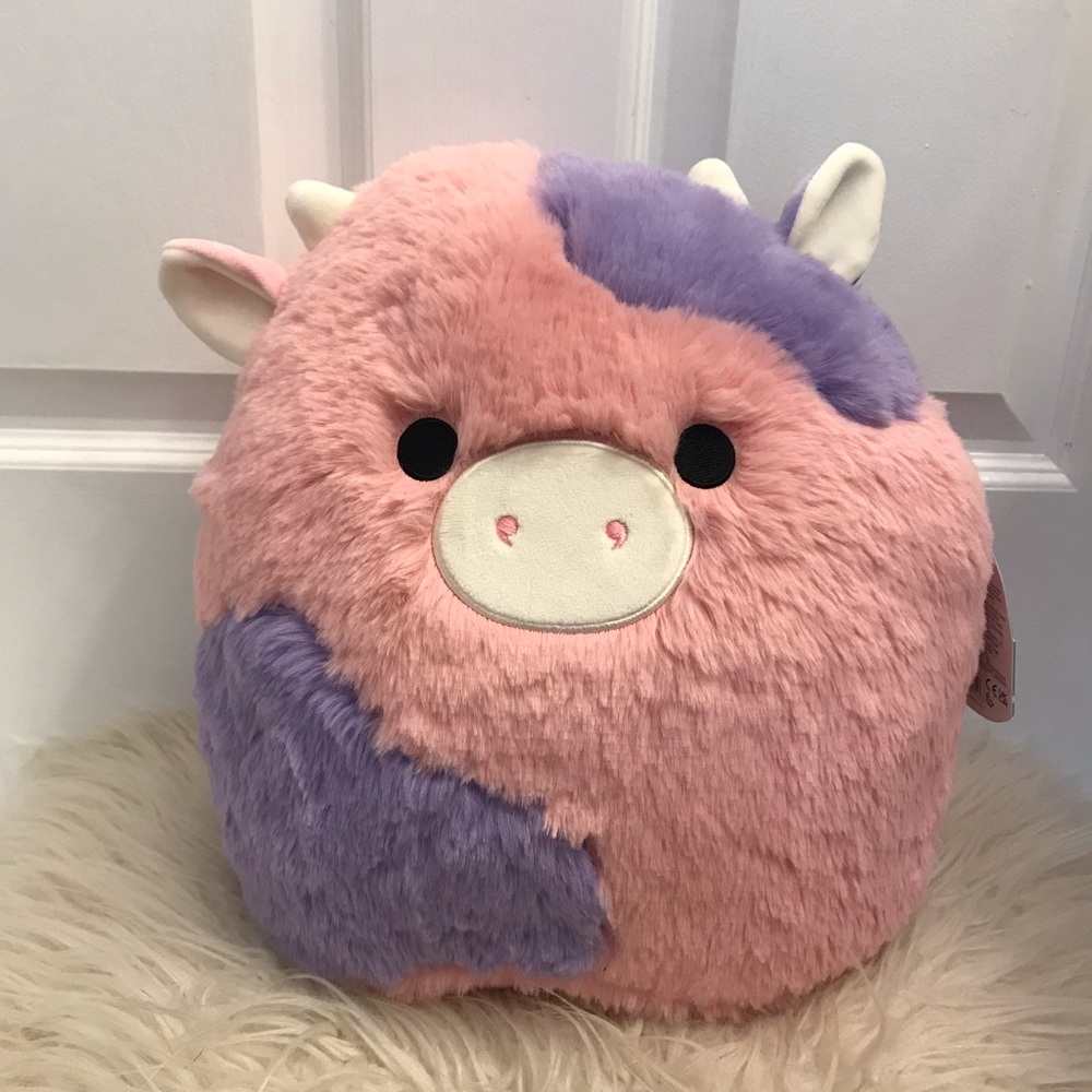 Patty the cow 12” Fuzzamallow Squishmallow NWT